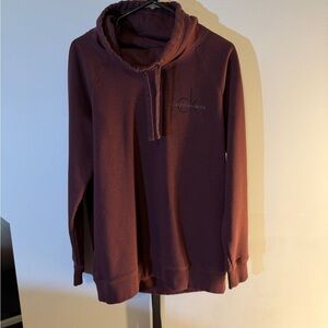 EUC Calvin Klein burgundy hoodie size L